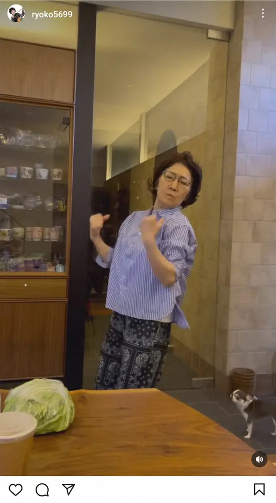 【画像・写真】森山良子　愛犬も困惑！？J.Y.Park氏の楽曲で一心不乱ダンス動画公開「キャベツがシュール」の声