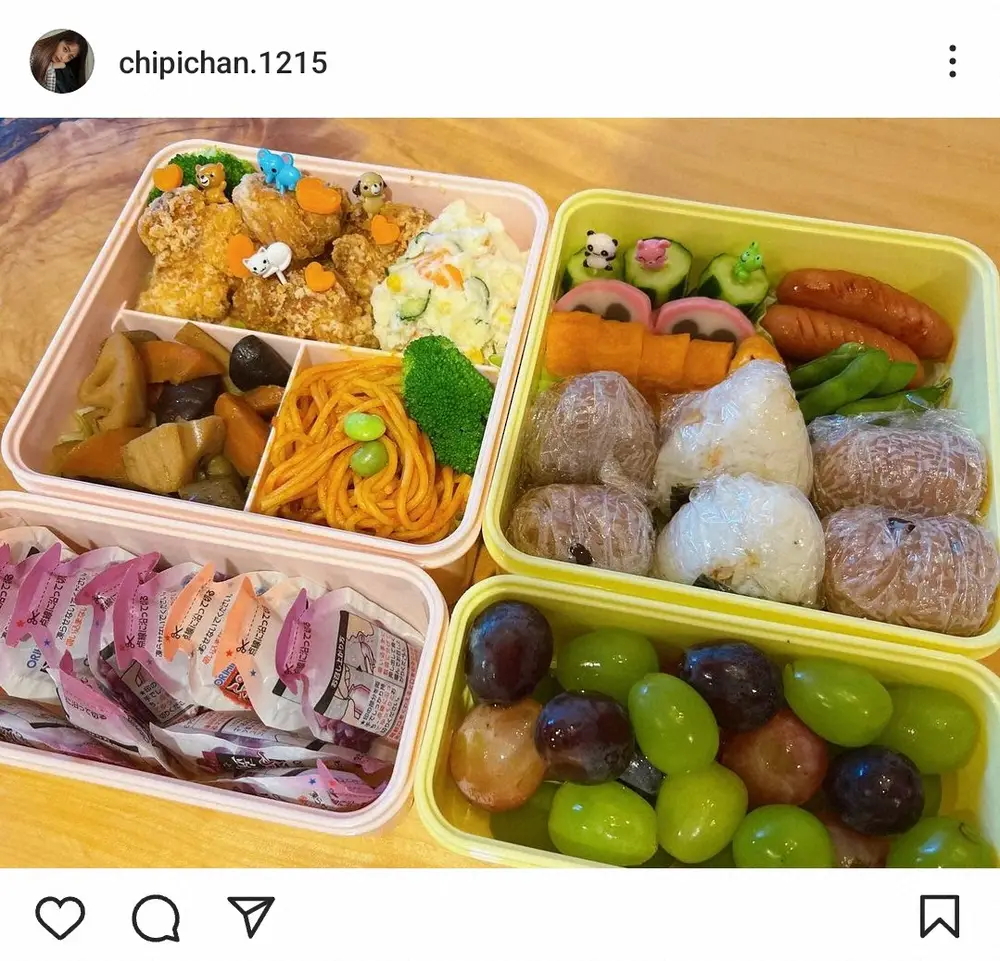 【画像・写真】近藤千尋　ちぴママ奮闘！ジャンポケ・太田家の運動会のお弁当「安定の唐揚げは大人気です」