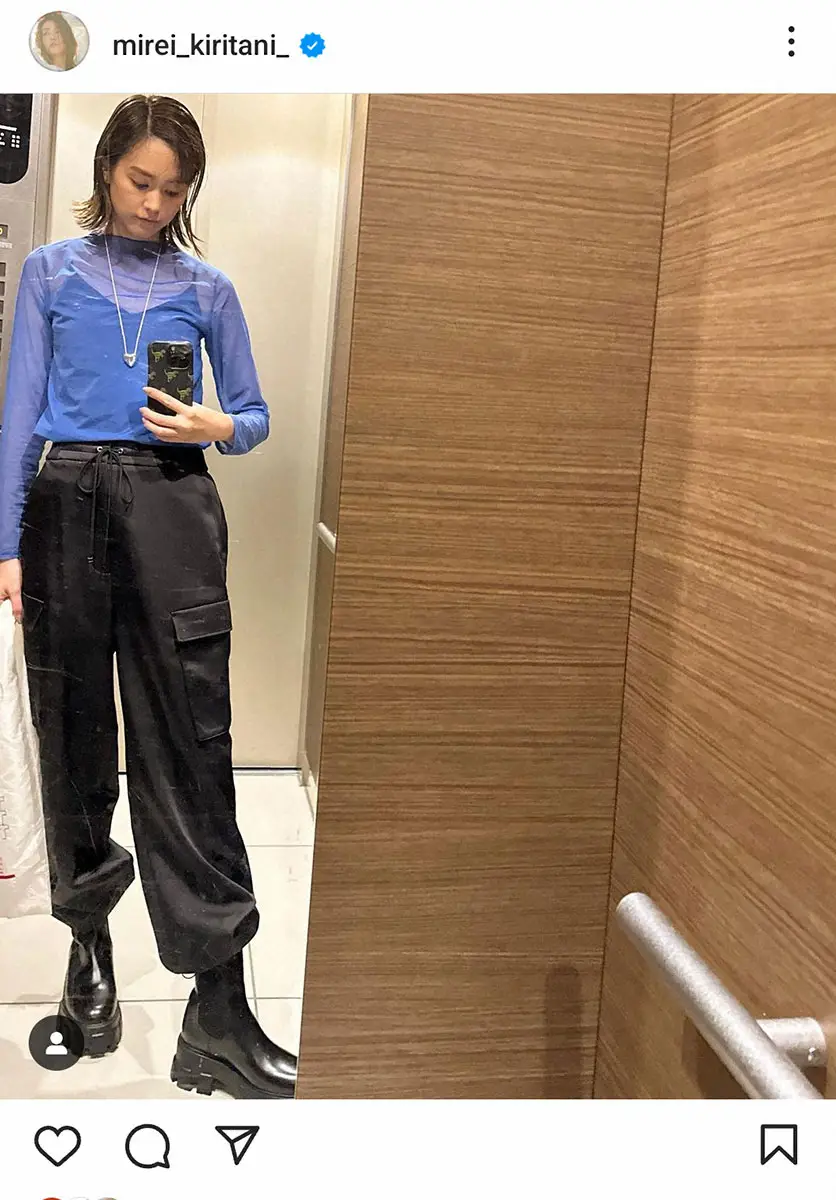 【画像・写真】桐谷美玲「ブーツ始めました」と秋ファッション報告も3歳長男の言葉にファン「子供からすると…」