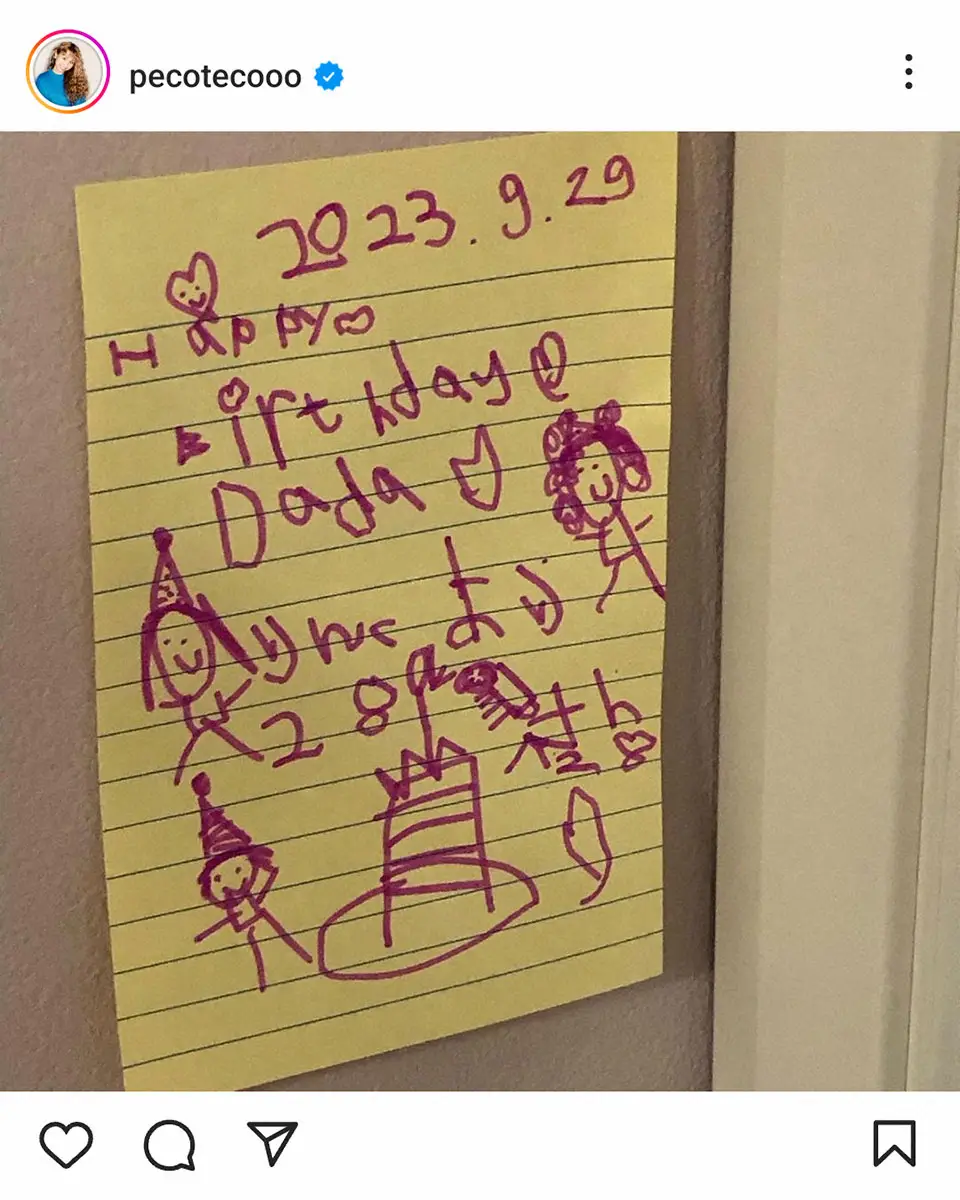 【画像・写真】peco ryuchellさんの誕生日に思い「やっぱりとてもとてもさみしい」長男はメッセージカード