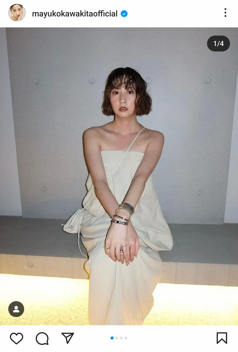 【画像・写真】河北麻友子　前髪ありのウエービーなボブカット姿披露に「なんか新鮮」「スーパーお洒落」の声