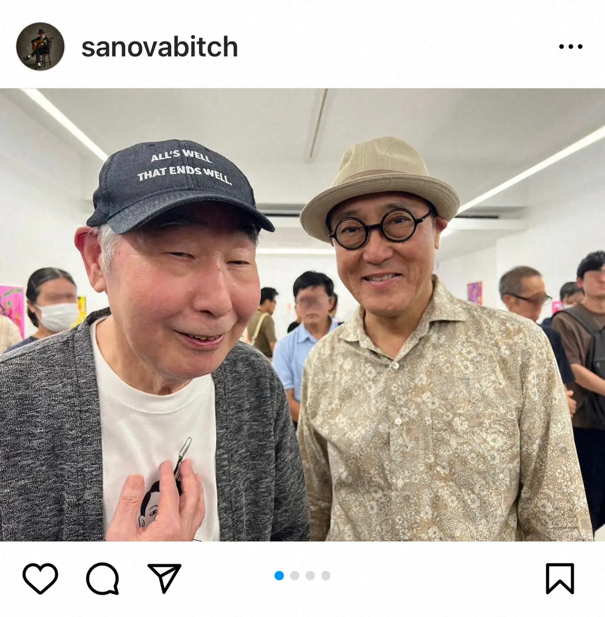 【画像・写真】佐野史郎　蛭子能収の個展訪問明かす「僕のことは覚えてなかったみたいだけど」　作品の素晴らしさに唸る