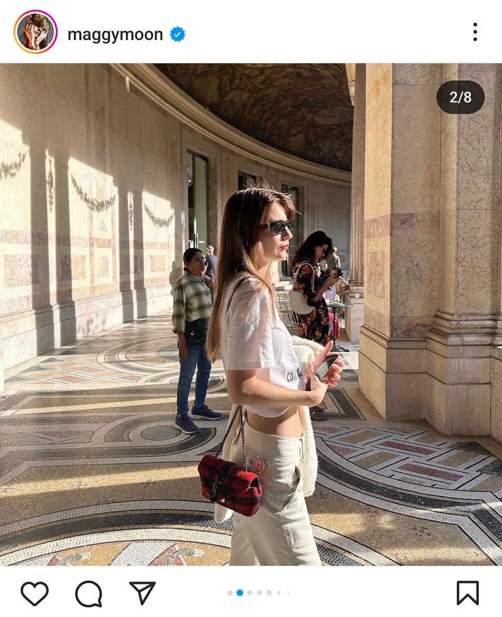 【画像・写真】マギー「暑かったパリ！」でお腹チラ見せショット　美腹筋に「凄い」「カッコいい」の声