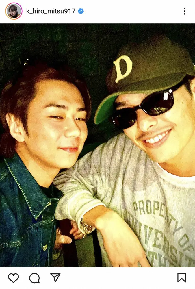 【画像・写真】北山宏光　「俺たちかわちいね」三代目JSB今市隆二と2ショットに「ホント仲良しなんだね」「良い写真」