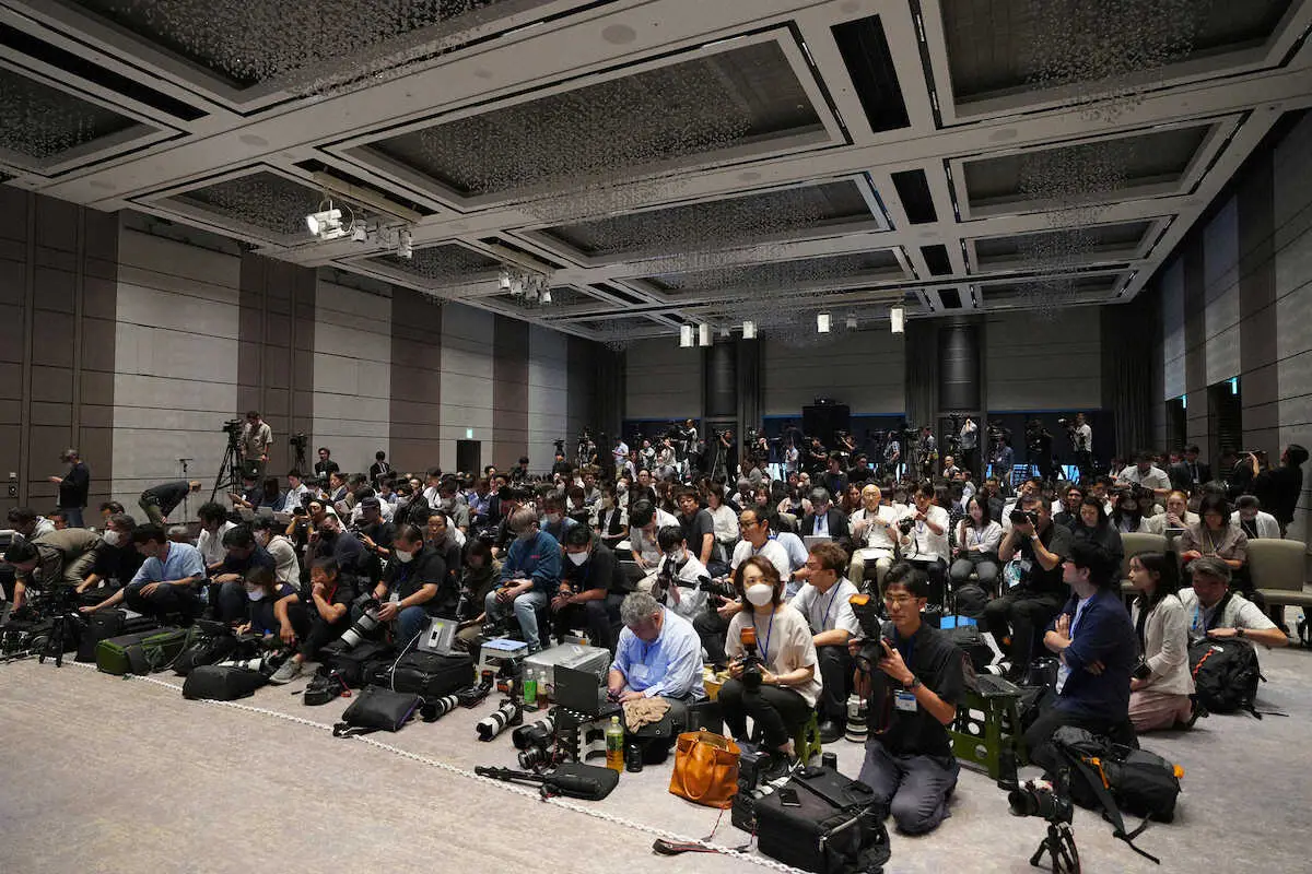 【画像・写真】多くの報道陣が駆けつけたジャニーズ事務所の会見
