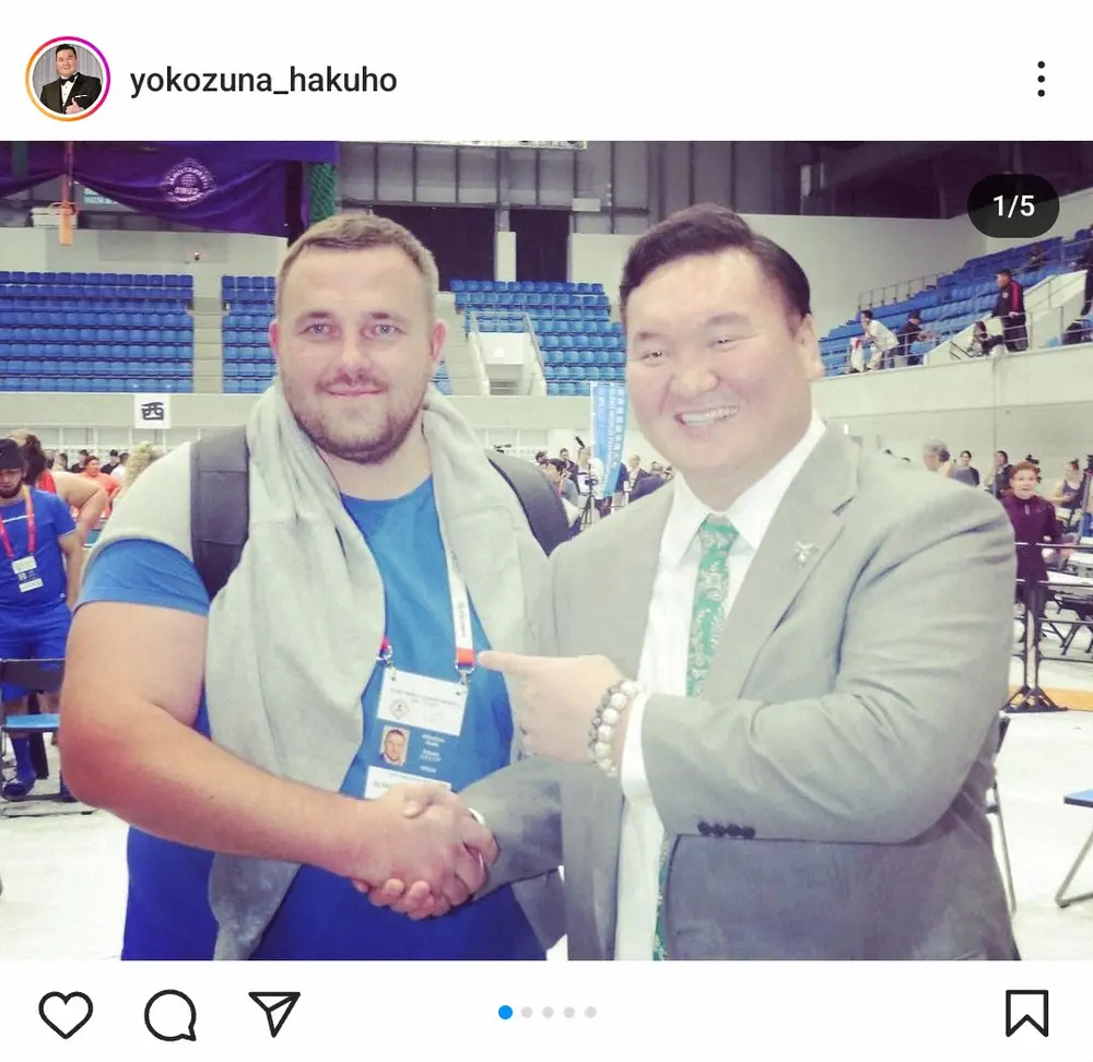 【画像・写真】元白鵬・宮城野親方　懐かしの元大関・把瑠都との2ショットに相撲ファン歓喜「お元気そう」「最高」