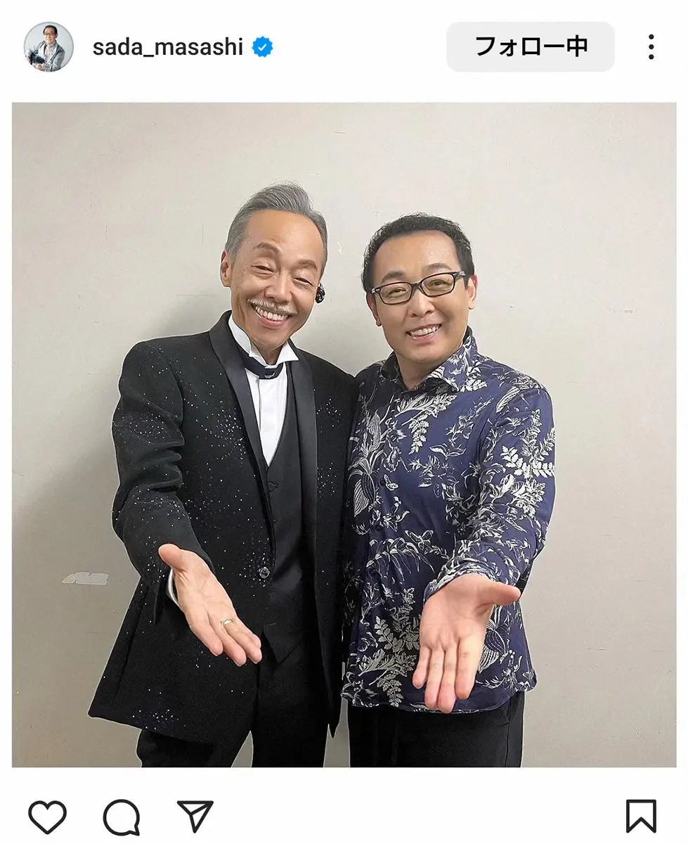 【画像・写真】さだまさし　谷村新司さん突然の訃報に悲痛「信じない　どっか旅にでも出たに決まってる」