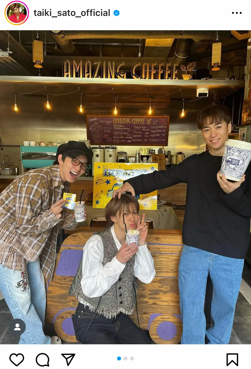 FANTASTICS・佐藤大樹公式インスタグラム（＠taiki_sato_official