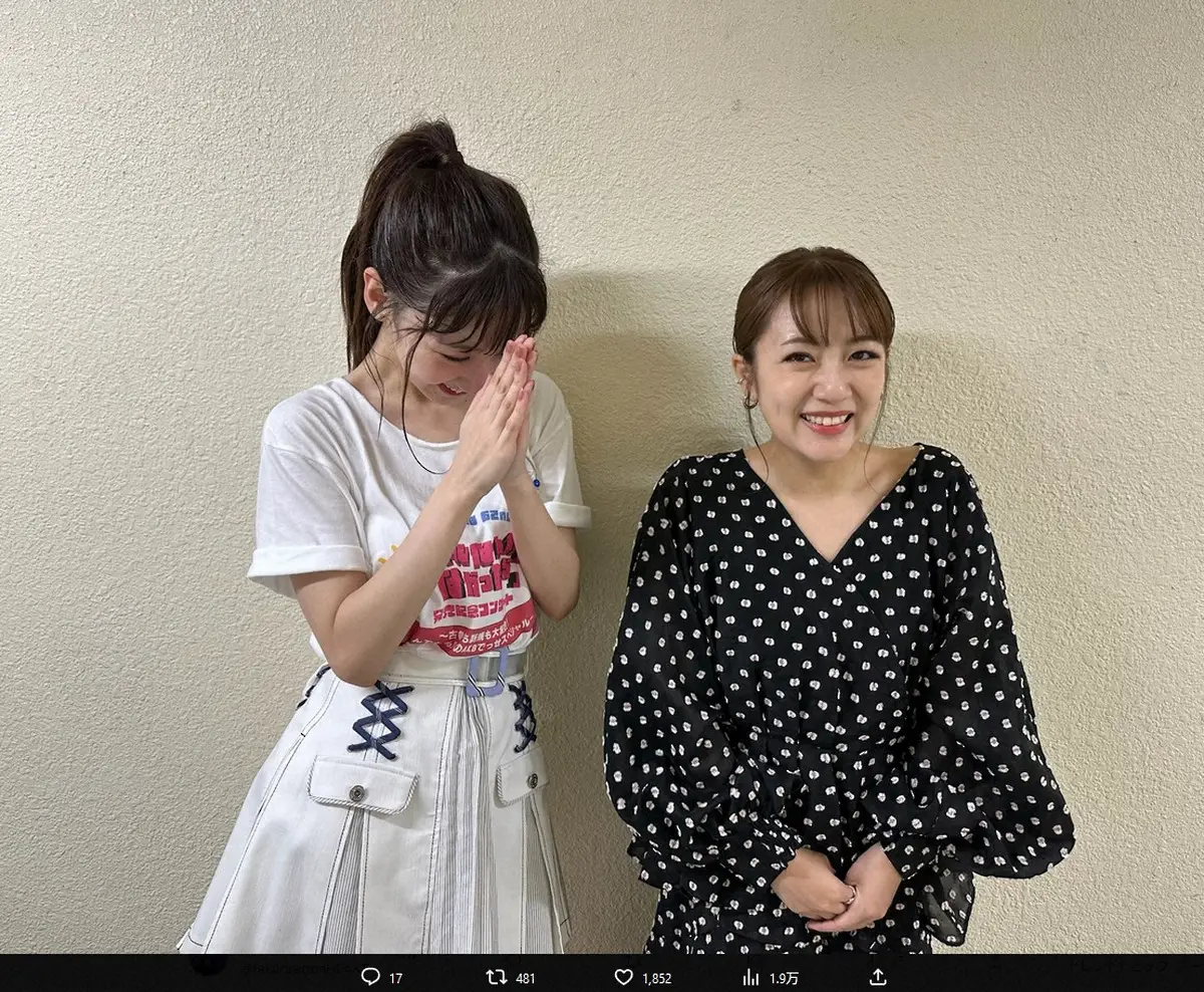 【画像・写真】高橋みなみ　AKB48卒業発表の柏木由紀と2ショット！「最後までアイドル人生謳歌してね！」