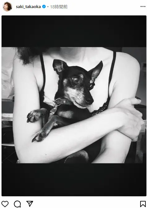 【画像・写真】高岡早紀　“家族”との悲しい別れを報告　「私たち家族の成長を見守り、幸せを与えてくれました」