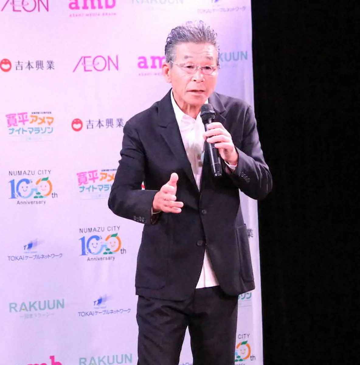 【画像・写真】間寛平　来年3月開催「寛平アメマナイトマラソンin沼津」PR　サバンナ八木は、まさかのカミングアウト