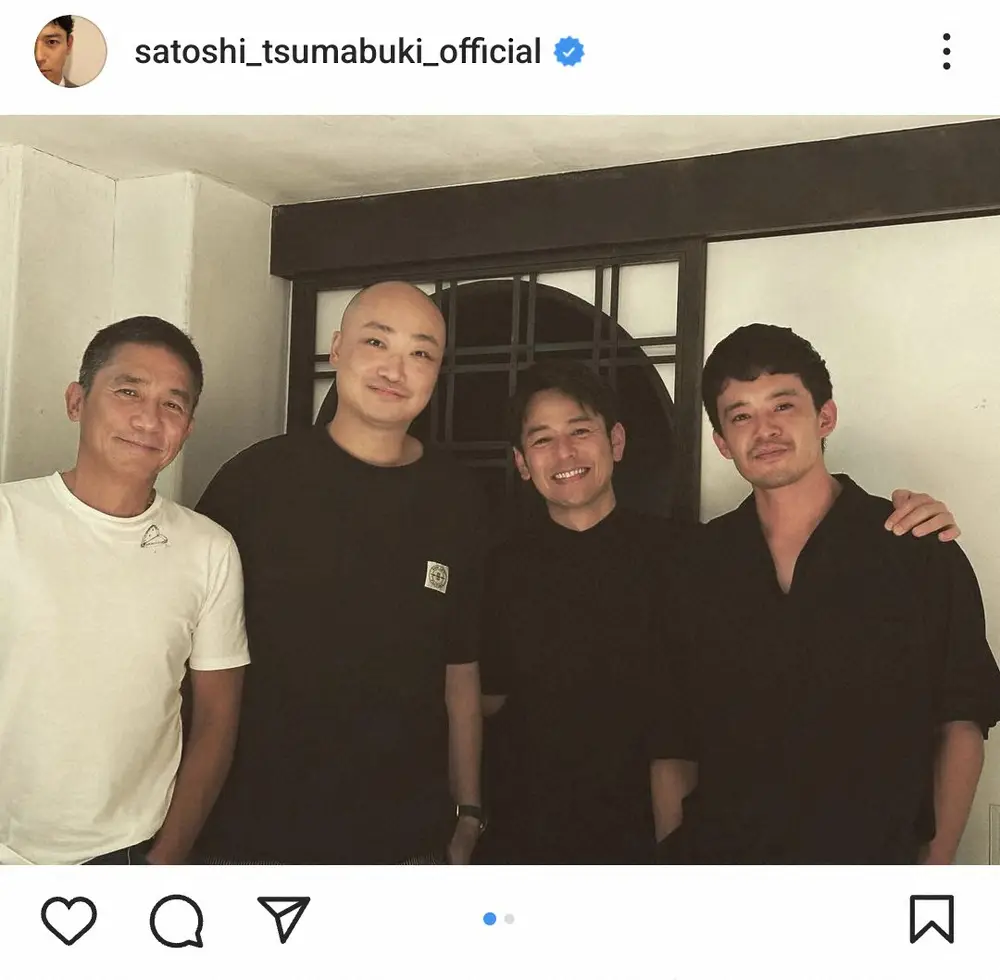 【画像・写真】妻夫木聡　「憧れの人と可愛い弟と」香港の大スター、超人気俳優らと集合ショットに「かっこいい」の声