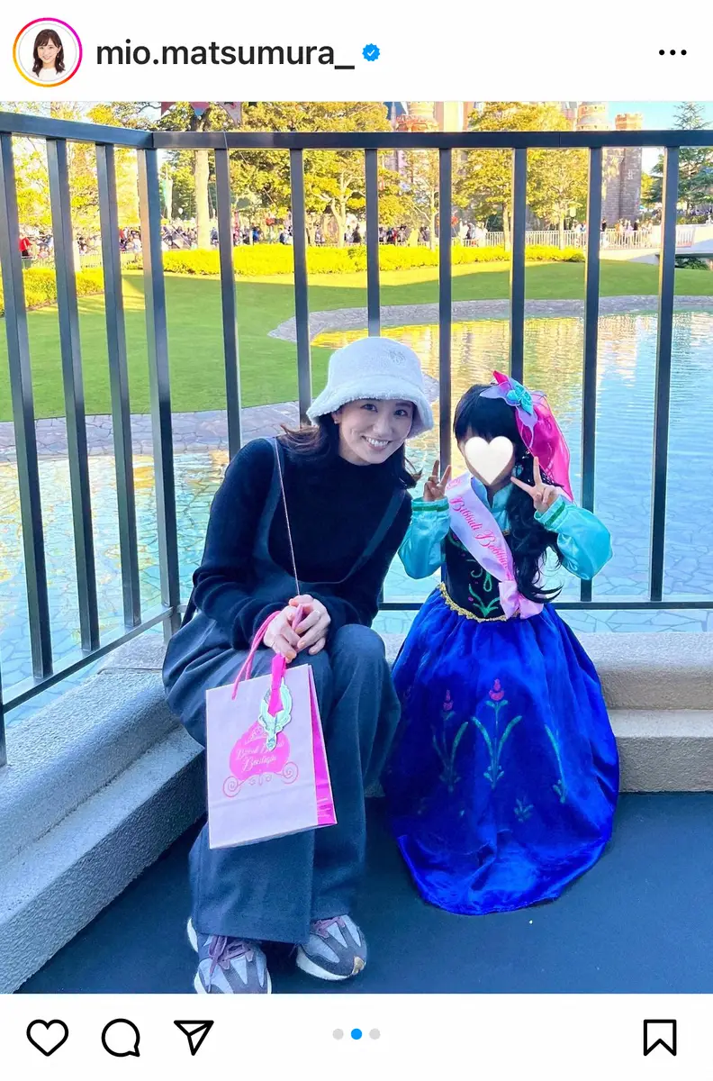 【画像・写真】陣内智則の妻、フジ・松村未央アナ　「念願のヘアメイクをしてプリンセスに」長女の5歳誕生日を報告