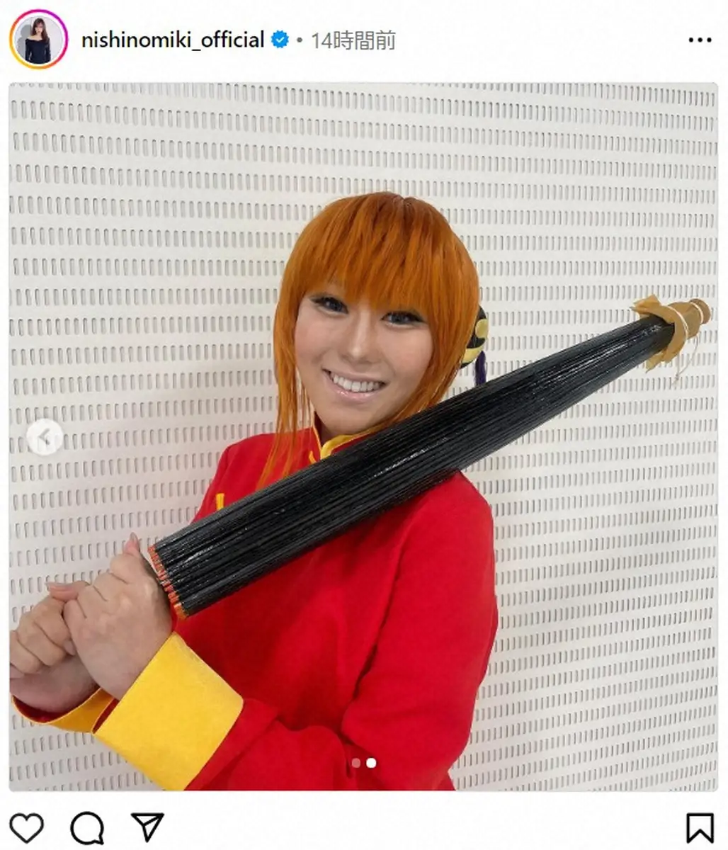 【画像・写真】「私ってわかりますか？？」女性タレントが「銀魂」神楽のコスプレ披露　まさかの変身に驚きの声