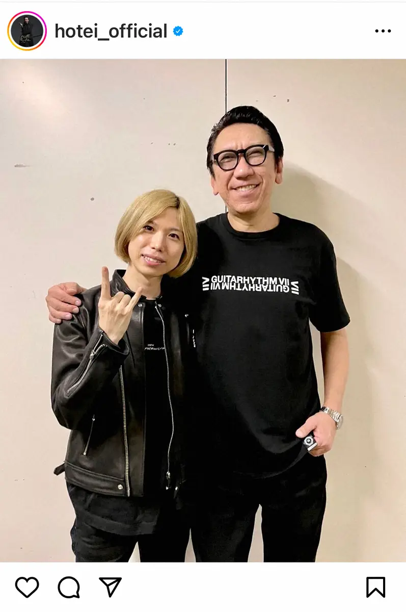 【画像・写真】布袋寅泰　「最高の仲間たち」豪華ミュージシャンたちとの記念ショットに「ヤバすぎ」　吉井和哉の姿も