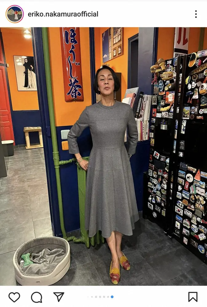 【画像・写真】中村江里子　「大大大好評でした」ホームパーティーでのワンピース姿披露に「何もかも素敵」の声