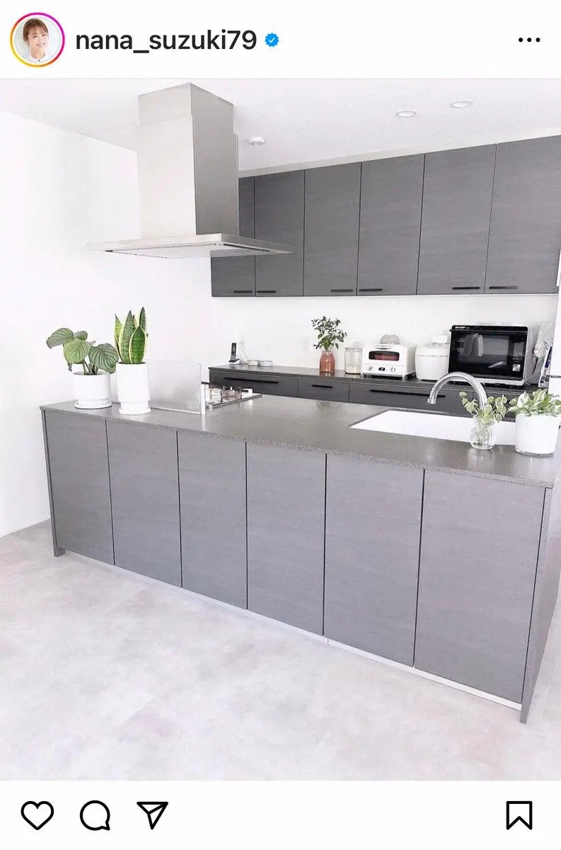 【画像・写真】鈴木奈々　スタイリッシュな自宅キッチン公開に反響「モデルハウスみたい」「清潔感ある」「さすが芸能人」