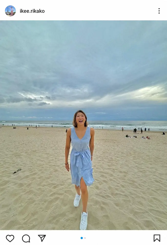 【画像・写真】池江璃花子　水色ワンピのレアなオフショが話題「完璧なスタイル」「青春映画のヒロインみたい」