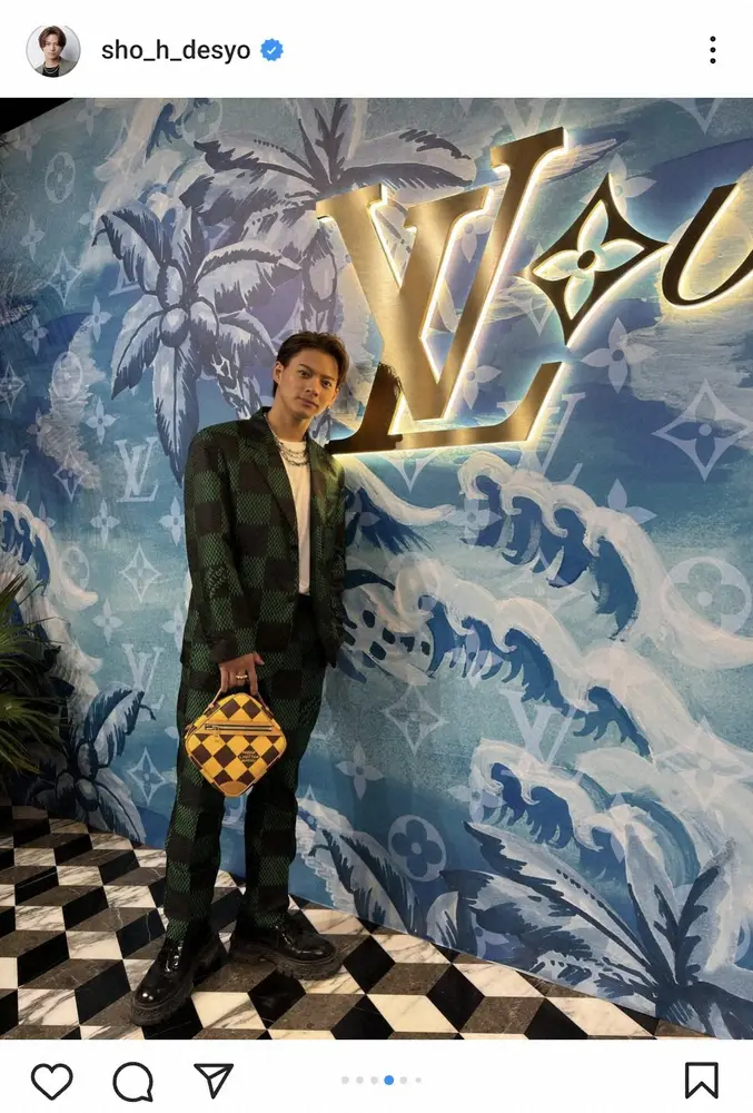 【画像・写真】平野紫耀　ファッションショーを訪れた際のヴィトンコーデに「とびきり美しくてワクワク」「素敵」の声