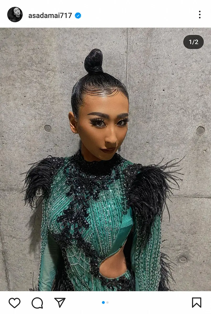 【画像・写真】浅田舞　社交ダンス世界選手権でトップ36入り　結成わずか4年で…中居正広からの労いに涙