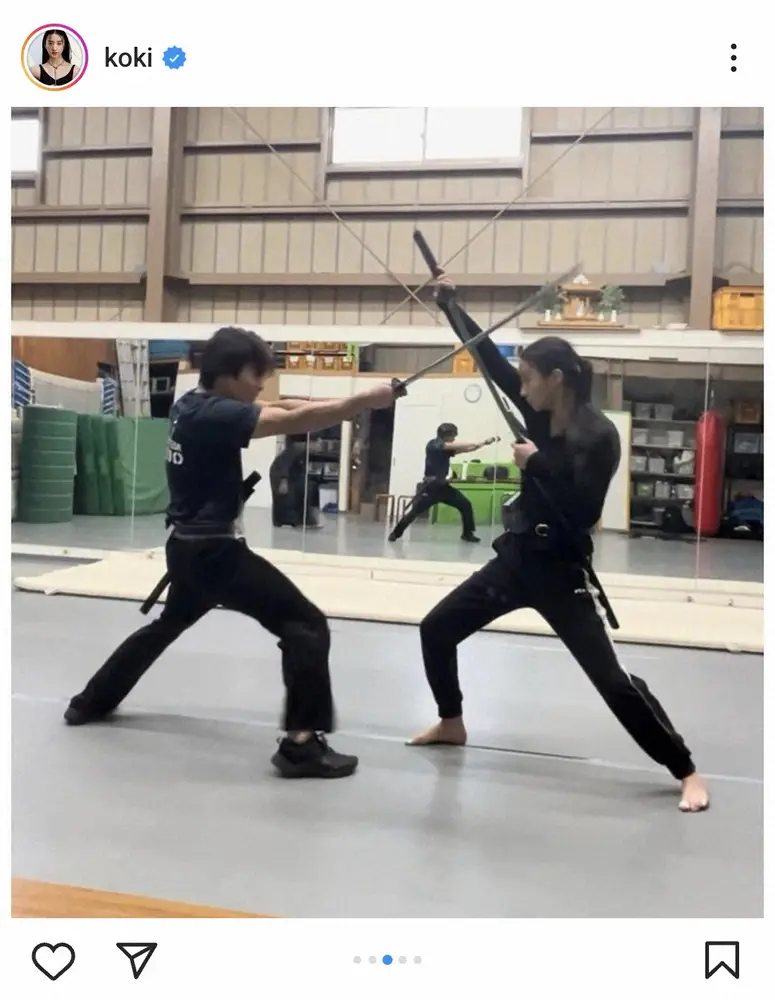 【画像・写真】Koki，「可愛いマミーの写真」＆殺陣のトレーニングショット披露に「次の作品のお稽古？」の声　