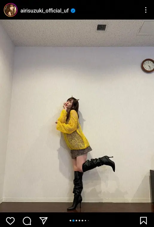 【画像・写真】鈴木愛理　超ミニスカ“ラムちゃんコスプレ”披露に「可愛いすぎるし足細っ」「最強すぎて女神！」