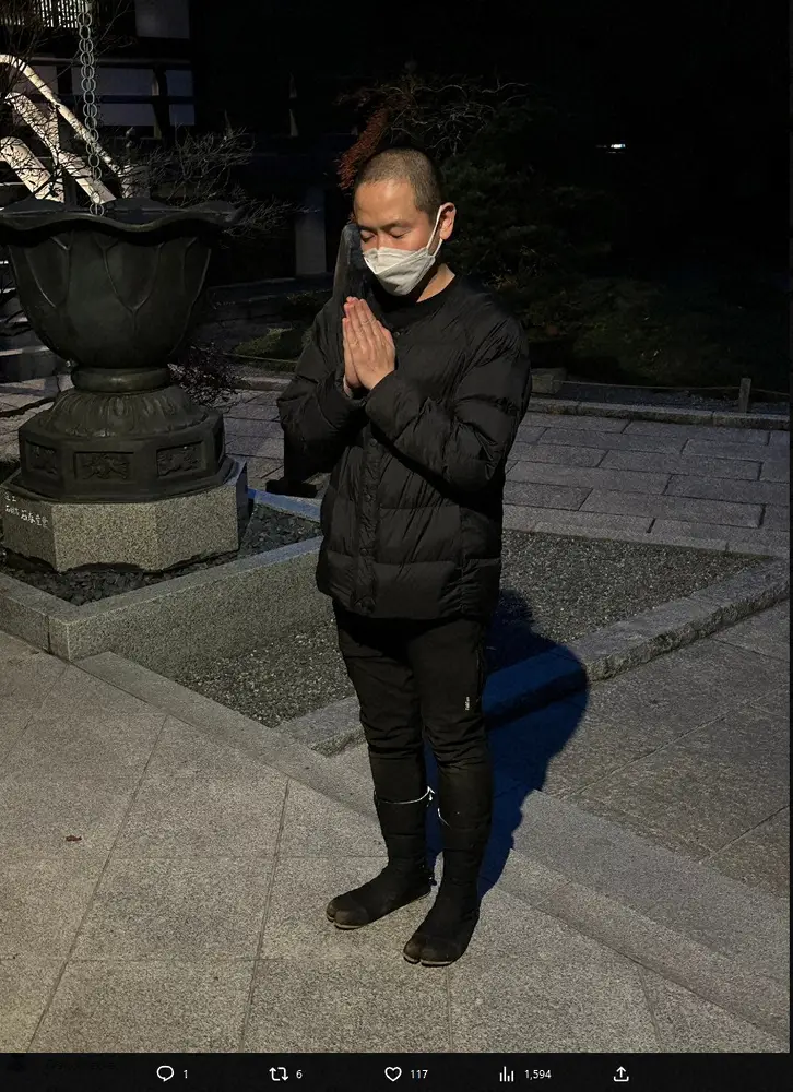 【画像・写真】元ゾフィー上田航平　コンビ解散後、友人が住職務める寺で働いていたと告白「大変お世話になりました」