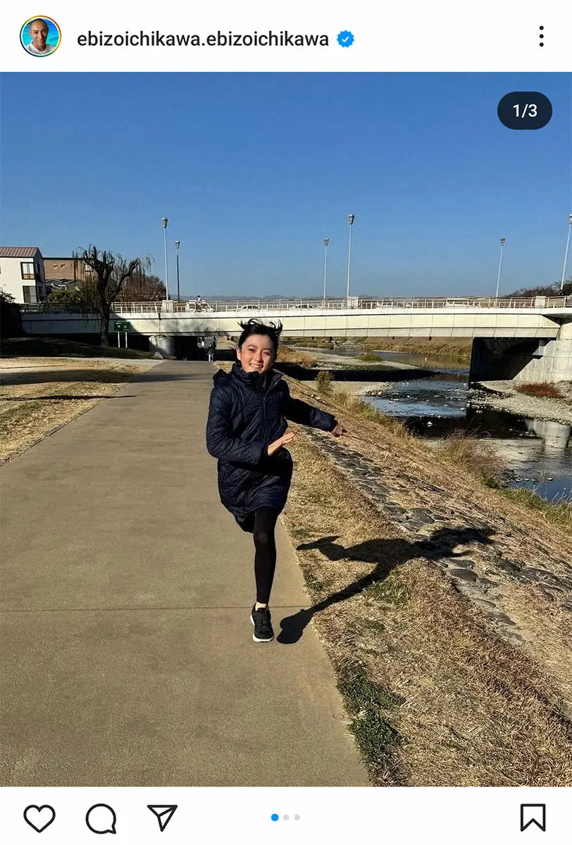 【画像・写真】市川團十郎　長女・ぼたんとの散歩姿披露　近影に母・麻央さんとそっくりとの声多く寄せられる