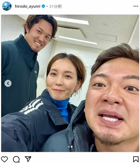 【画像・写真】ヒロド歩美アナウンサー公式インスタグラム（＠hirodo_ayumi）から