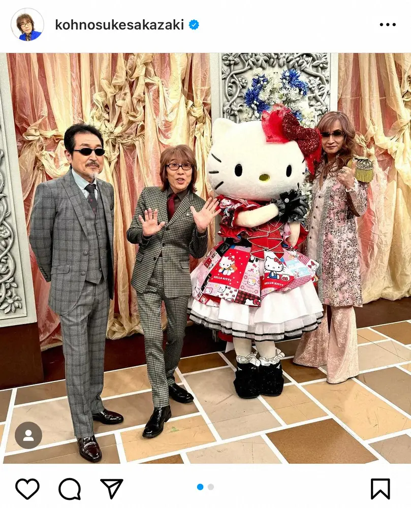 【画像・写真】坂崎幸之助　「バンドを50年も続けていると…」　FNS歌謡祭で異色コラボ大反響！キャラと記念ショット