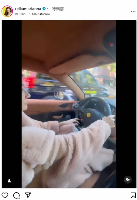 【画像・写真】黒木啓司さん妻、宮崎麗果さん　結婚記念日に高級外車納車　今月1日に続き…「ステキすぎ」の声