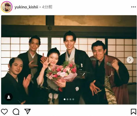 【画像・写真】岸井ゆきの　男女逆転「大奥2」共演陣とのオフショット公開　「和宮という役に出会えて…」感慨