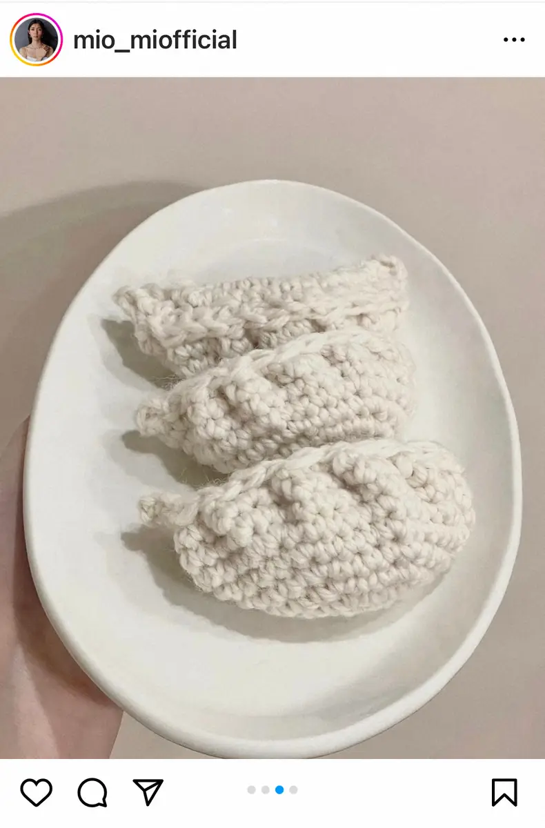 【画像・写真】仲村トオルの長女・美緒　「頭の中は編み物のことでいっぱい」と告白　試行錯誤で作った意外すぎるもの