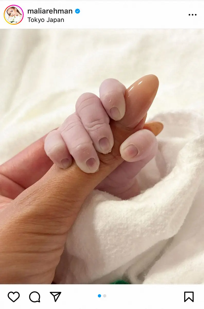 【画像・写真】MALIA.　40歳で初孫誕生　フォロワー祝福＆衝撃「おめでとう」「こんな綺麗で可愛いグランマ凄い」