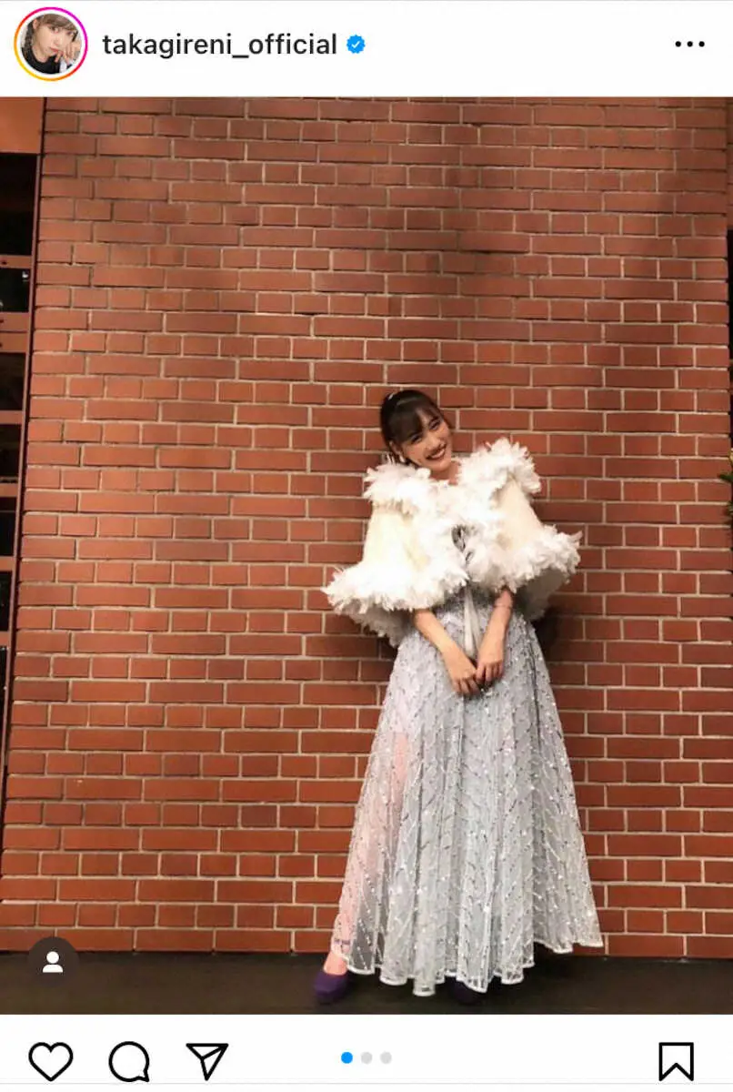 【画像・写真】高城れに　離婚発表後初のインスタ更新　明るい笑顔にモノノフ一安心「元気そうで何より」「応援しますよ」