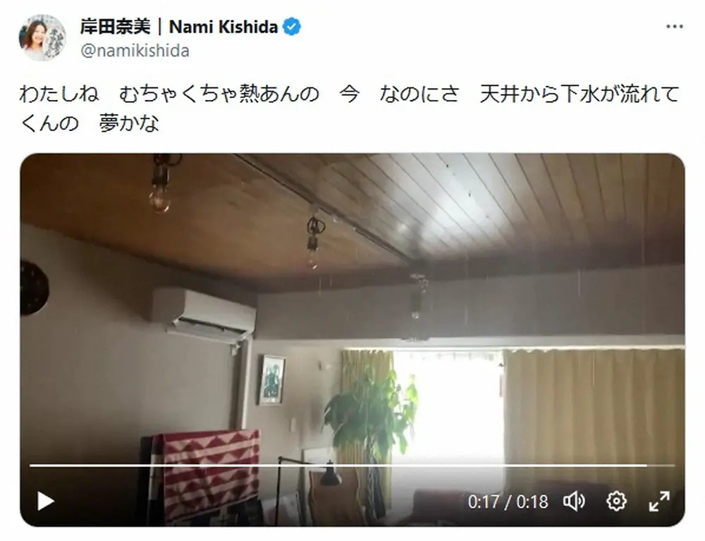 【画像・写真】作家・岸田奈美氏　「誰も悪くないがつらい」体調不良に続き原因不明の漏水…3日経った現在も