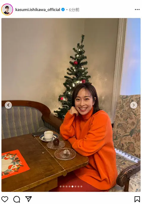 【画像・写真】石川佳純さん公式インスタグラム（＠kasumi.ishikawa_official）から
