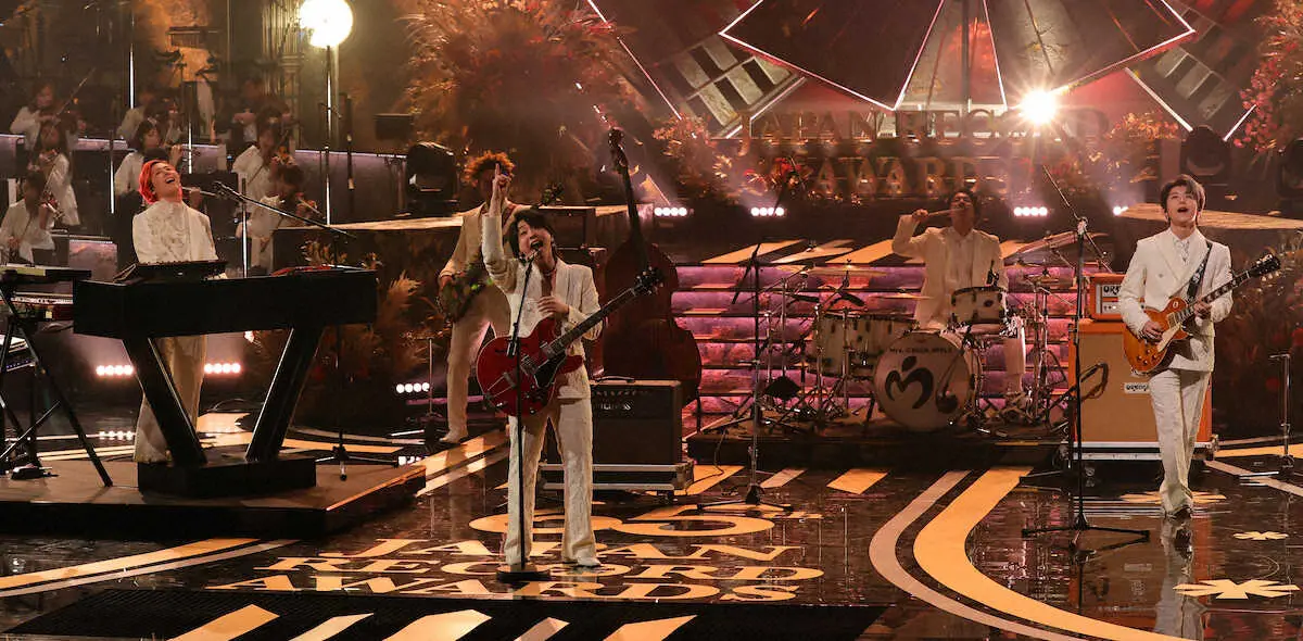 【画像・写真】レコード大賞はMrs.　GREEN　APPLE「ケセラセラ」万感10周年3人が目潤ます　安住アナも涙