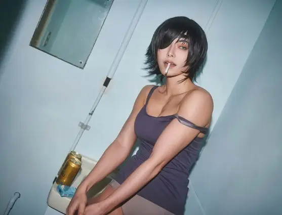 【画像・写真】美ボディーなコスプレイヤー桃戸もも『チェンソーマン』姫野　女性っぽくカジュアルなポージング【コスプレ図鑑】