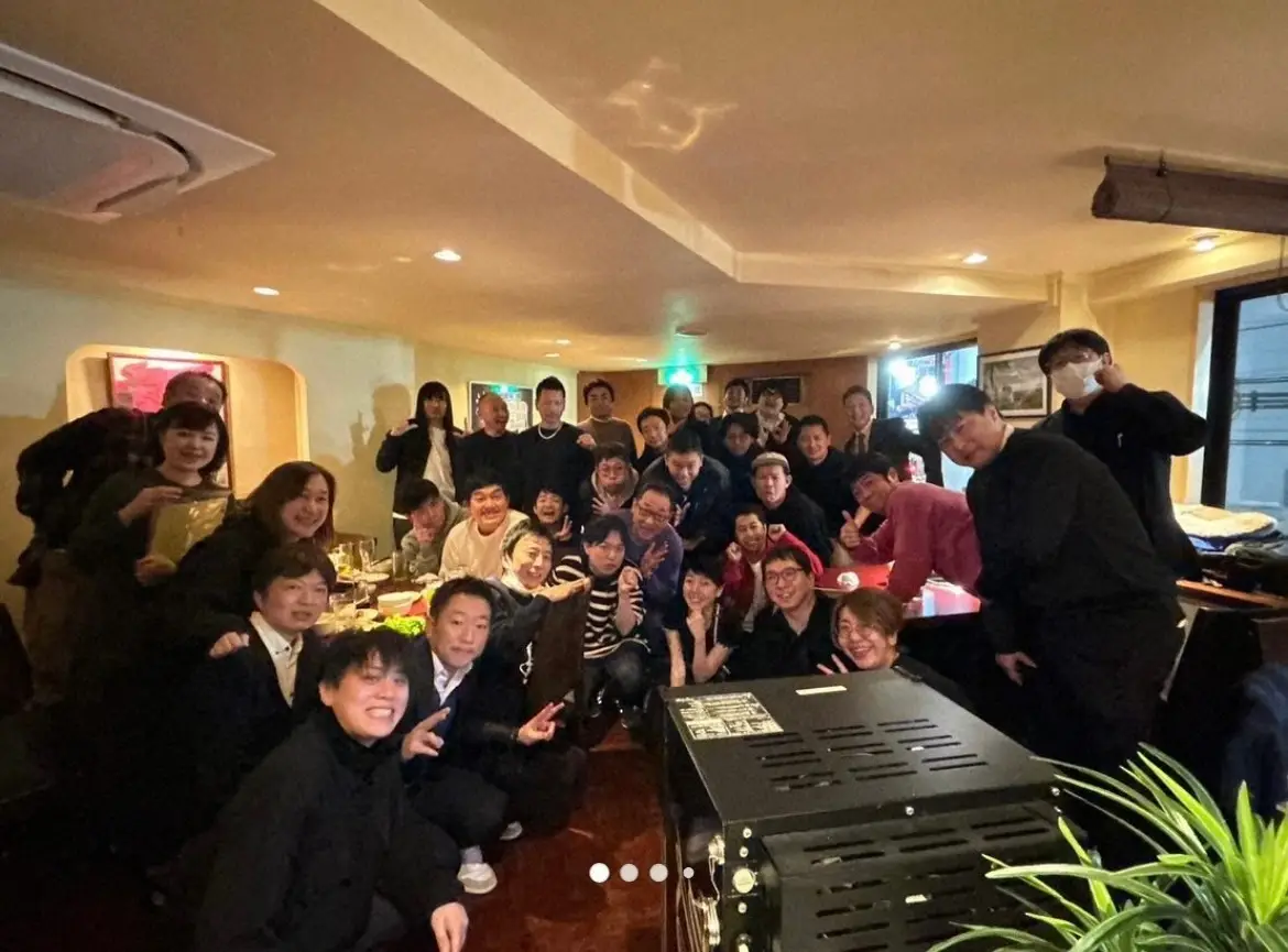 【画像・写真】太田光代氏、爆問ら集合のタイタン焼肉パーティー公開「井口にお年玉をあげるのを忘れました。ごめん」