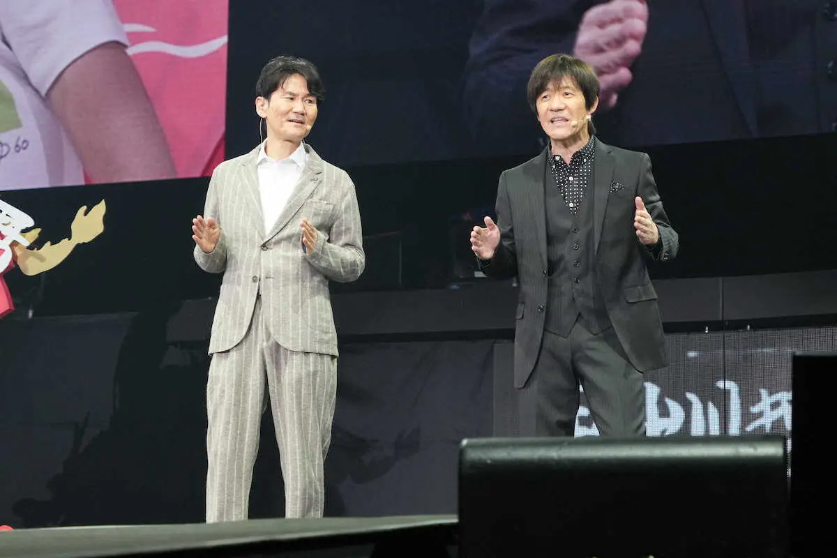 【画像・写真】ウッチャンナンチャンがコンビで“盟友”出川の還暦祝い　ショートコントは24年バージョンに！