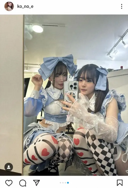 【画像・写真】人気コスプレーヤー近衛りこ　ミニスカ・メイド2ショット披露に「天使すぎ」「癒やされる～」「カワイイ」