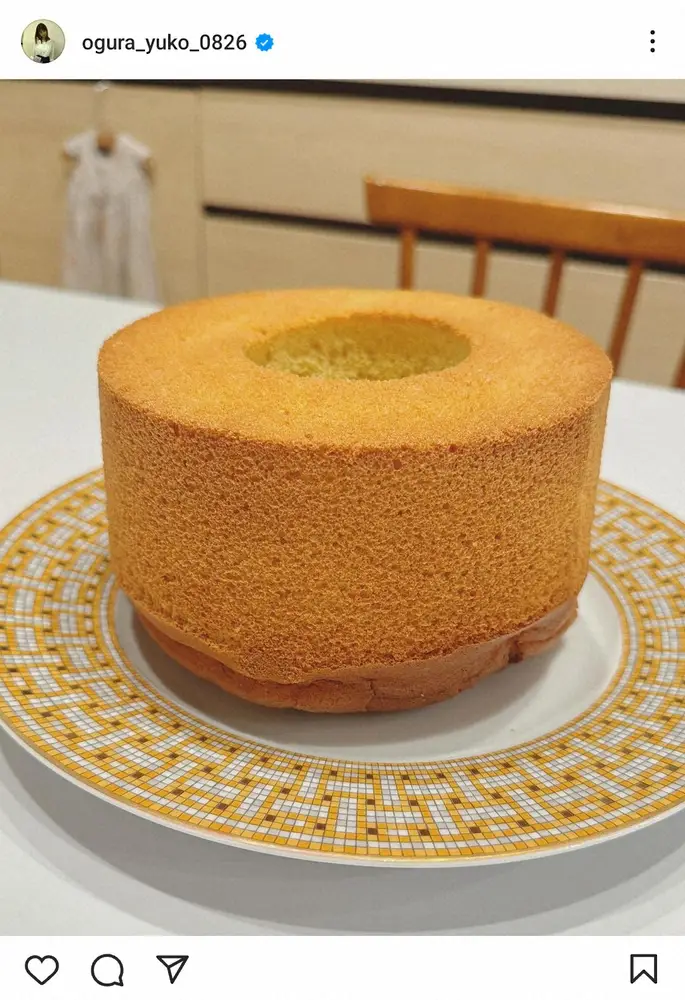 【画像・写真】小倉優子　「また焼きました」“最近ハマっている”手作りお菓子に「美しい」「お店みたい」の声