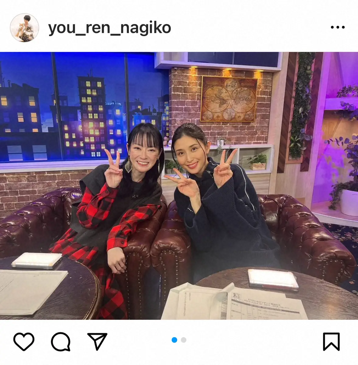 【画像・写真】遠野なぎこ　「私の憧れの女性」という年下の共演者とのツーショット披露「優しくて正直で美しかった」