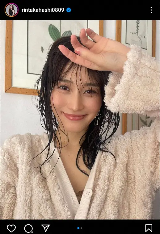 【画像・写真】“三十路グラドル総選挙V”高橋凛　濡れ濡れショット公開に「美しい…」「なんでそんなに艶っぽいの」