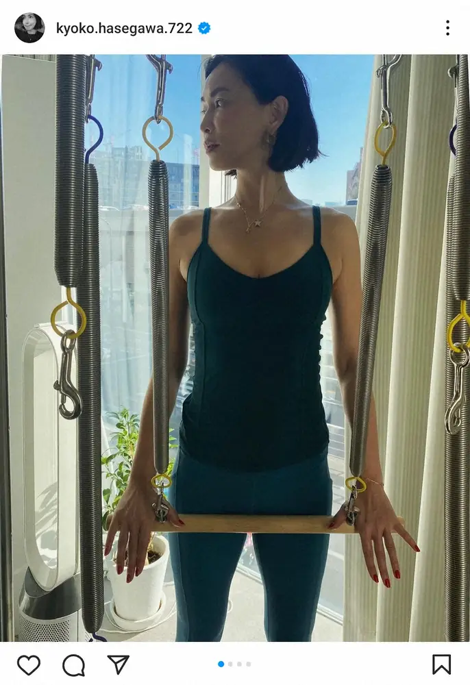 【画像・写真】45歳・長谷川京子　週2回のトレーニングで美ボディー披露も加齢を実感「疲労回復にかかる時間は…」