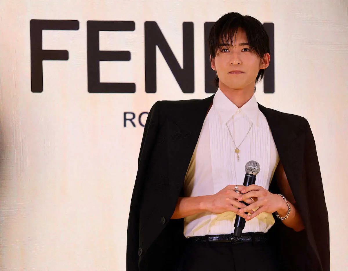【画像・写真】目黒蓮　高級ブランド「フェンディ」ジャパンブランドアンバサダー就任「サインする時に鳥肌が立ちました」