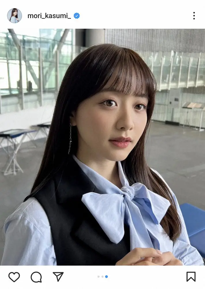 【画像・写真】森香澄　超ミニ丈＆ブーツの衣装姿披露に「可愛すぎる」「脚、最高に綺麗」「芦田愛菜ににてる」の声