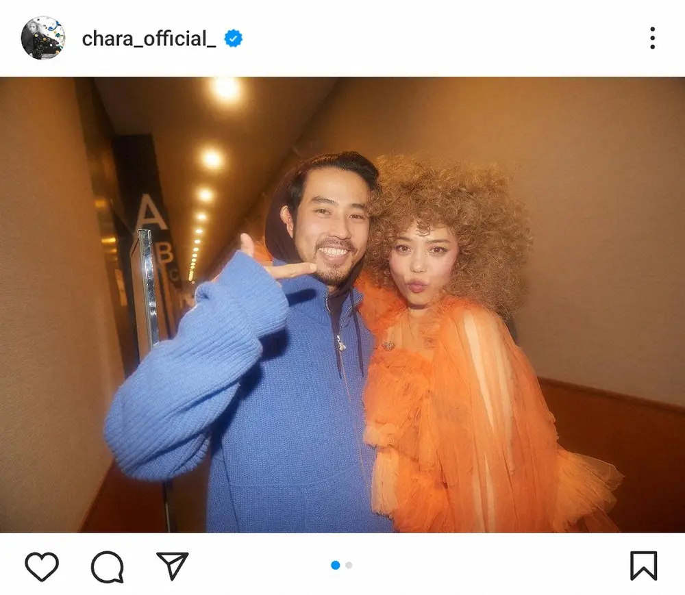 【画像・写真】CHARA　「ドラマを毎週楽しみにしている母ちゃんと緋美」日曜劇場出演中の長男を2ショットで応援