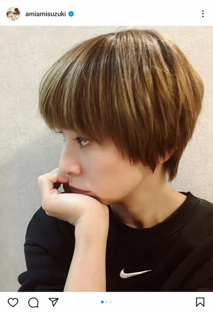 【画像・写真】鈴木亜美　「ドンドン短い。キノコスタイル」イメチェン写真に「とってもキュート」「似合ってる」の声